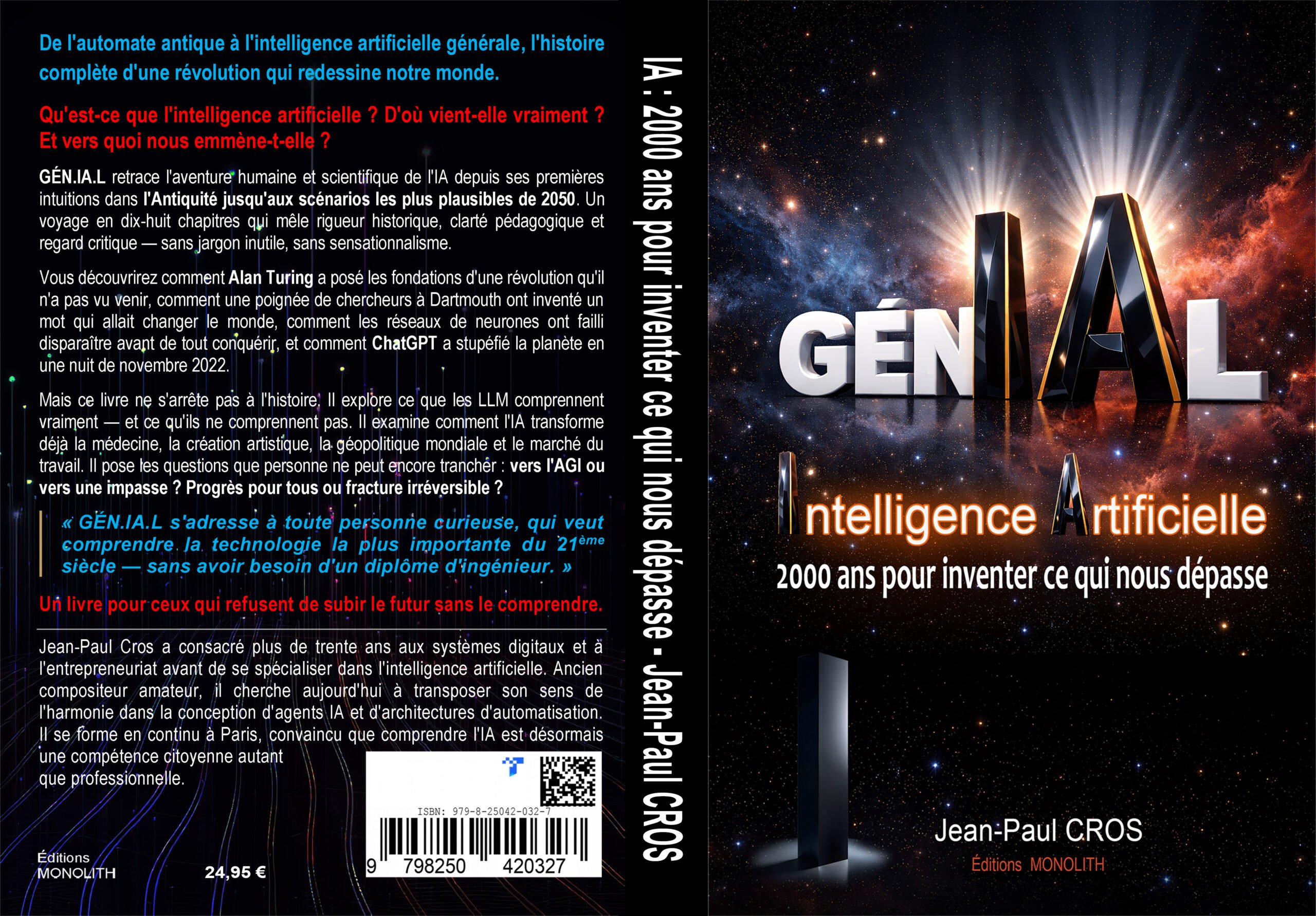 Couverture — IA : 2000 ans pour inventer ce qui nous dépasse